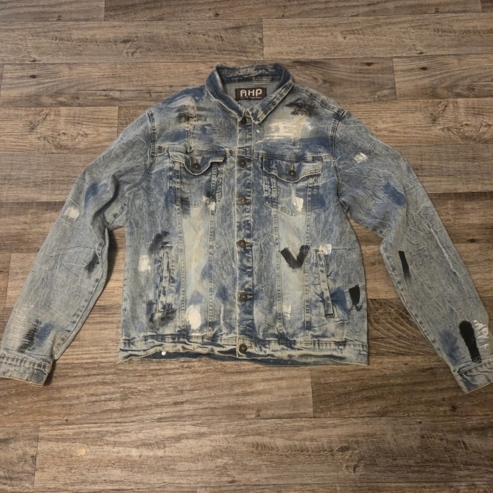 Distressed Blue Denim Jacket